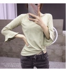 도매꾹 :: 대한민국1위 돈버는 쇼핑 - 도매꾹 [도매꾹] [마이펄]H3430여성의류프릴소매라운드넥티셔츠대박