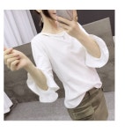 도매꾹 :: 대한민국1위 돈버는 쇼핑 - 도매꾹 [도매꾹] [마이펄]H3430여성의류프릴소매라운드넥티셔츠대박