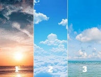 아름답다고 생각이 드는 하늘 선택하면 알 수 있다는 내 자신의 내면 존재 상태