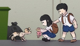 내게 손 내밀어줘 고마워 강아지 키우는 주인 눈물 펑펑 쏟게 만든 일러스트
