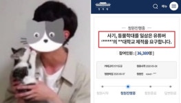 수의대생 유튜버 갑수목장의 대학교 제적을 요구합니다…청와대 국민청원 등장