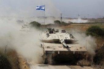 BEMIL 사진 자료실 - 유용원의 군사세계 가자지구 일대에서 작전중인 이스라엘 지상군 Merkava Mk.4 전차