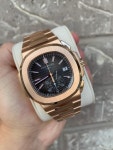 Patek Philippe 5980/1R-001 Rose Gold/Black Nautilus for $198,450 for sale from a Trusted Seller on Chrono24