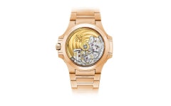 Patek Philippe Nautilus 7118/1R Silvery Opaline Rose Gold for $141,360 for sale from a Trusted Seller on Chrono24