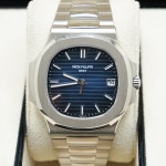 Patek Philippe Nautilus White Gold Blue Dial 5811/1G-001 FULL SET for $188,500 for sale from a Trusted Seller on Chrono24