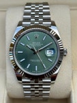 Rolex Datejust 41 Mint Green Dial BNIB 2022 for $15,795 for sale from a Trusted Seller on Chrono24
