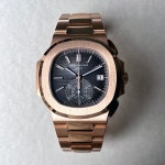 Patek Philippe 5980/1R Nautilus Full Rose Gold Chronograph... for $244,786 for sale from a Trusted Seller on Chrono24