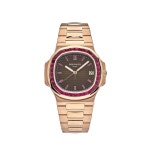 Patek Philippe Nautilus 5723/112R-001 Rose Gold Ruby Bezel for Price on request for sale from a Trusted Seller on Chrono24