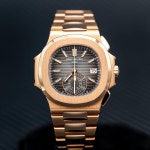 Patek Philippe Nautilus 5980/1R Chronograph 2021 NEW CLASP... for $224,750 for sale from a Trusted Seller on Chrono24