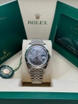 Rolex Datejust 41 NEW 2022 Wimbledon Gray Green Roman Dial... for $17,495 for sale from a Trusted Seller on Chrono24