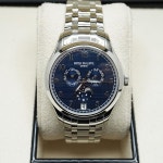 Patek Philippe Complications Self-Winding 38mm 4947/1A Blue Dial for $39,800 for sale from a Trusted Seller on Chrono24