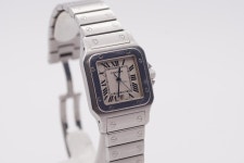 Cartier Santos Galbee 1564 Full Set 10/2010 Stahl Weiß for $6,138 for sale from a Trusted Seller on Chrono24
