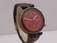 Gérald Genta Gefica Day Date Chronogaph G2989.7 RED DIAL... for $2,799 for sale from a Trusted Seller on Chrono24
