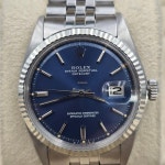 Rolex Datejust 36 Datejust 1601 Stainless Steel Factory BLUE... for $5,399 for sale from a Trusted Seller on Chrono24