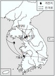 지도에 나타난 전쟁의 결과로 옳은 것은?[3점] - 수능(한국사) 필기 기출문제 2013년 06월 05일 (3회) 4번 (정답, 해설) - 최강 자격증... 