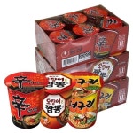 농심 신라면컵6개 + 오징어짬뽕컵6개 + 얼큰한너구리컵6개 - 에누리 가격비교