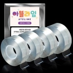 아뜰라임 클리어겔 자국없는 초강력 실리콘 양면 테이프 30mm x 5m [4개] - 에누리 가격비교