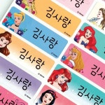 네임코코 디즈니 프린세스 대형 방수 네임스티커 - 에누리 가격비교