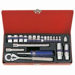 킹토니 1/2인치 & 3/8인치 & 1/4인치 소켓 렌치 세트 5522MR01 (21pcs) - 에누리 가격비교