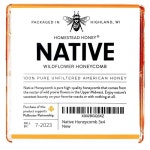 Homestead Honey 홈스테이드 벌집꿀 Native Wildflower Honey comb 283g - 에누리 가격비교