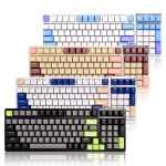 AULA F98 PBT RGB 풀윤활 유무선 기계식 블랙 그레이 그린 영문 [빙정축] - 에누리 가격비교