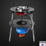 태형산업 올쿡 캠핑 그리들 버너스탠드 거치대 받침대 세트 원버너 스토브 제라 강염버너 스탠드 삼발이 가스 버너 거치대 1개 - 에누리 가격비교