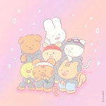 방탄소년단 - 몽글몽글 방탄 팬아트 (일코 가능 배경 이미지) 좀 스압?