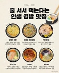 이슈/유머 - 줄 서서 먹는다는 인생 김밥 맛집