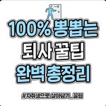 이슈/유머 - 회사 그만둘 때 최대한 뽕뽑고 나가는 / 잘 퇴사하는 꿀팁