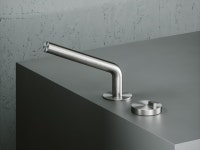 Q. 18 31 Countertop stainless steel washbasin mixer By Quadrodesign | design Studio Adolini