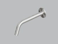 Wall-mounted stainless steel spout Q. BC029 Q Collection By Quadrodesign design Studio Adolini
