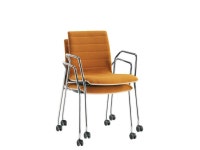 Q-2 | Chair with castors Q-2 Series By Sesta design Giovanni Baccolini