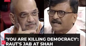 Rauts jab at Amit Shah on Delhi Bill Aapki aankho ki sharam tak apne bechi: Sanjay Raut jabs at Amit Shah on Delhi Services Bill