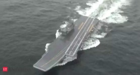 Watch: IAC Vikrant heads out for second sea trials from Kochi - The Economic Times Video | ET Now Watch: IAC Vikrant heads out... 