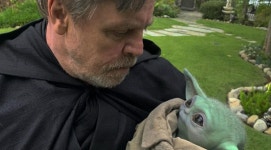 익스트림무비 - 베이비 요다 처음 만난 마크 해밀 사진