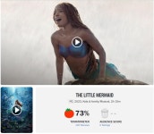 익스트림무비 - 인어 공주 로튼점수 73%로 상승세