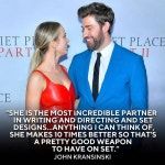 익스트림무비 - 존 크래신스키의 영화제작 파트너로서의 에밀리 블런트 평가내용