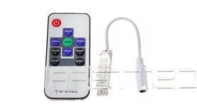 	$2.59 RF Wireless Remote Control Dimmer for 5050/3528 RGB Color LED Light Strip - DC 5-24V / 10-key / 19 dynamic mode / 3... 