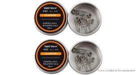 	$4.37 Authentic Vapor Storm Ni80 Clapton Pre-Coiled Wires (2-Pack) 2-pack - 26/32 AWG / 0.4mm/0.2mm dia. / 0.7ohm / 10pcs/pack... 