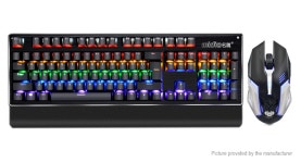 	$47.63 Midio RX920 USB Wired Mechanical Gaming Mouse Keyboard... switch / 19-color backlit / metal panel / 6-button / 3200DPI at... 