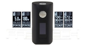 	$82.01 Authentic Minikin V2 180W TC VW APV Box Mod - 5-180W(VW)/5-120W(TC) / 212-572F(100-300C) / 2*18650 / touch screen at... 