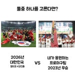 둘 중 하나를 고른다면? (2026 대한민국 월드컵 4강진출 vs 내가 응원하는팀 내년 우승) - 야구/기타스포츠 - 플레이어스