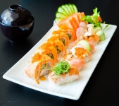Free Photo | Salmon sushi