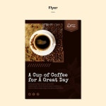 커피 전단지 템플릿 | 무료 PSD 파일