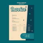 세탁 서비스 청구서 템플릿 | 무료 PSD 파일