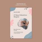 임신 발표 템플릿 디자인 | 무료 PSD 파일