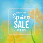 일광에서 흐리게 봄 판매 꽃 | 무료 벡터