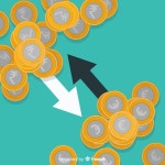 화려한 인도의 루피 compositio | 무료 벡터