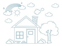 House coloring Vectors & Illustrations for Free Download | Freepik