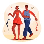 19 페이지 | 라인댄스 친구 벡터 - Freepik에서 무료 고품질 벡터를 다운로드하세요 | Freepik